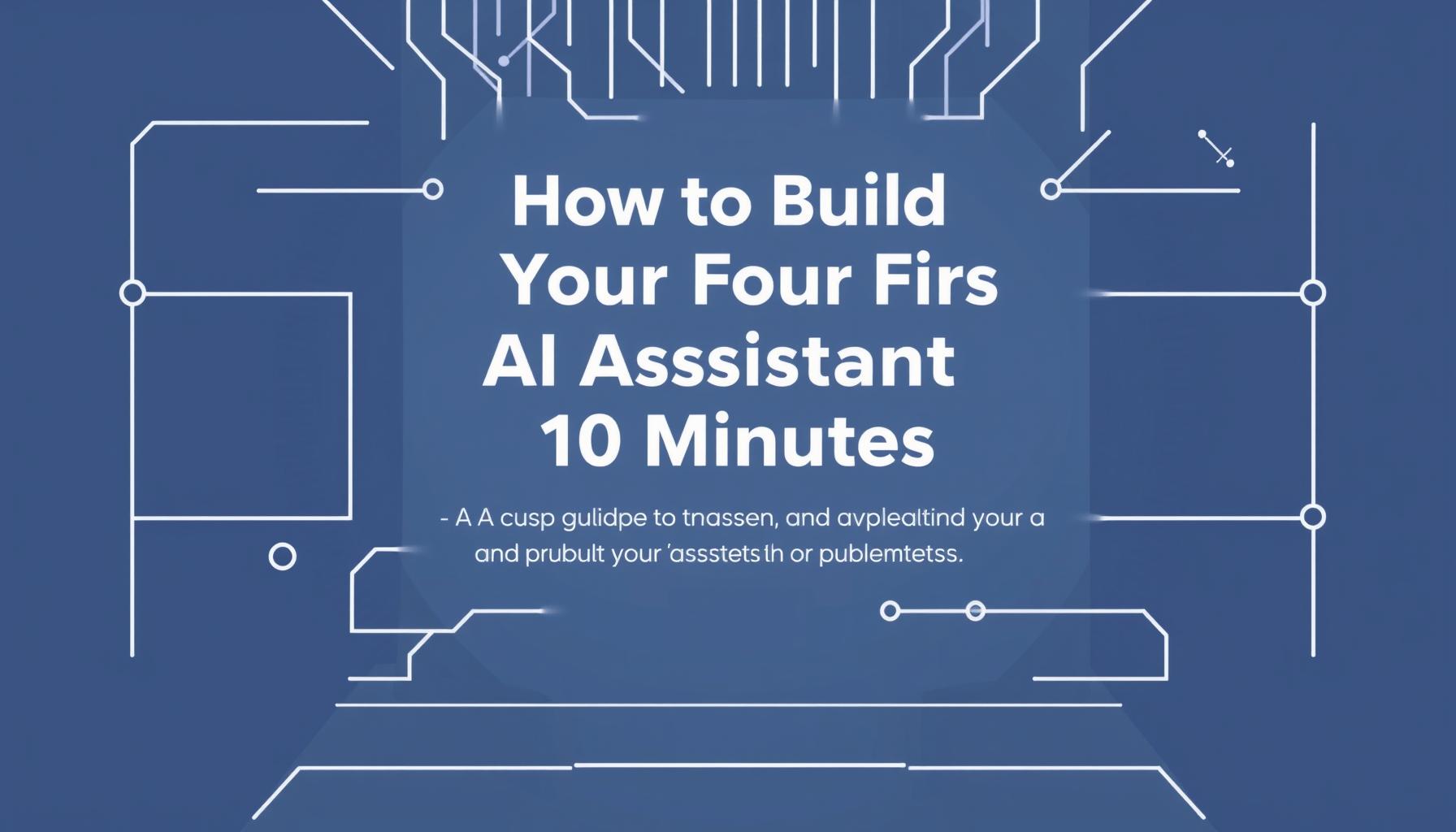 How to Build Your First AI Assistant in 10 Minutes